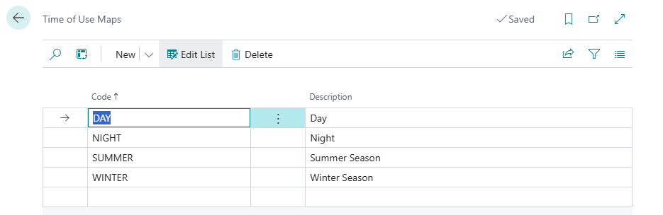 Time of use maps example.